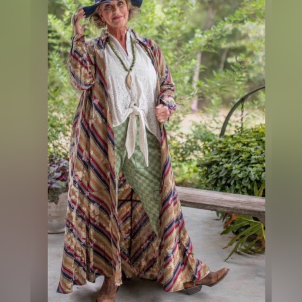 NWOT Jaded Gypsy Fade Away Distressed Dress Duster Size S/M